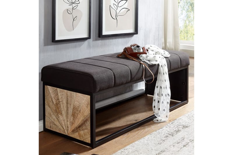 Tultered Sittbänk 105 cm - Svart - Möbler - Stolar & fåtöljer - Sittbänk - Hallbänk