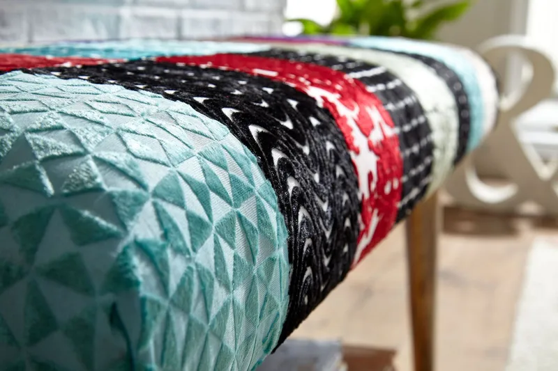 Tultered Sittbänk 117 cm - Flerfärgad - Möbler - Stolar & fåtöljer - Sittbänk - Hallbänk