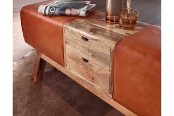 Tultered Sittbänk 120 cm - Brun - Möbler - Stolar & fåtöljer - Sittbänk - Hallbänk - Hallbänk med förvaring