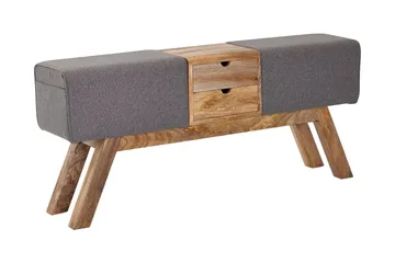 Tultered Sittbänk 120 cm - Brun - Möbler - Stolar & fåtöljer - Sittbänk - Hallbänk - Hallbänk med förvaring