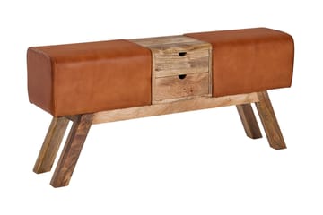 Tultered Sittbänk 120 cm - Brun - Möbler - Stolar & fåtöljer - Sittbänk - Hallbänk - Hallbänk med förvaring