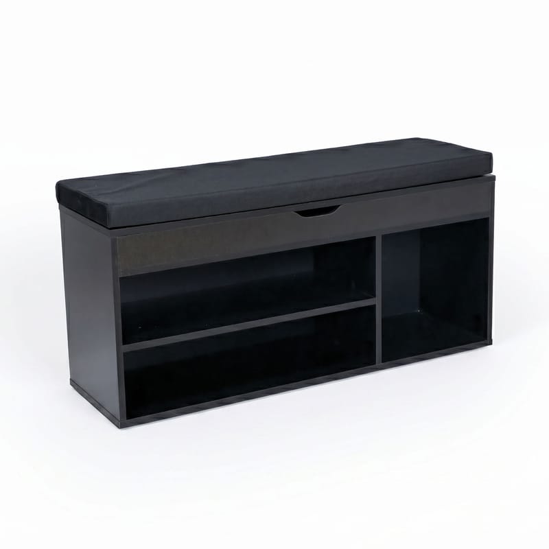 Ulvena Skobänk med sits 104x51x32 cm - svart - Möbler - Stolar & fåtöljer - Sittbänk - Skobänk & skohylla med bänk