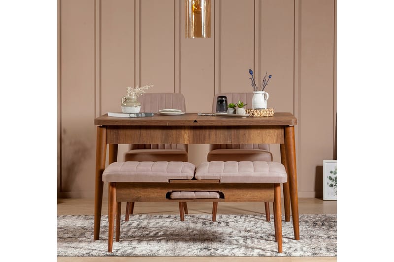 Valsot Sittbänk 110 cm - Brun - Möbler - Stolar & fåtöljer - Sittbänk - Hallbänk