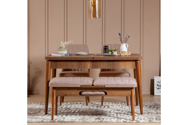 Valsot Sittbänk 110 cm - Brun - Möbler - Stolar & fåtöljer - Sittbänk - Hallbänk