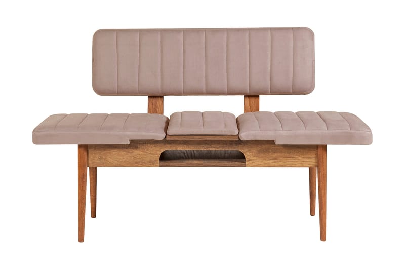 Valsot Sittbänk 110 cm - Mörkbrun/Grå - Möbler - Stolar & fåtöljer - Sittbänk