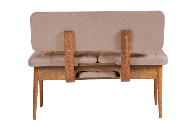 Valsot Sittbänk 110 cm - Mörkbrun/Grå - Möbler - Stolar & fåtöljer - Sittbänk