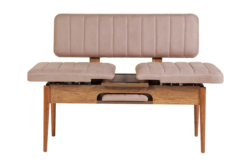 Valsot Sittbänk 110 cm - Mörkbrun/Grå - Möbler - Stolar & fåtöljer - Sittbänk