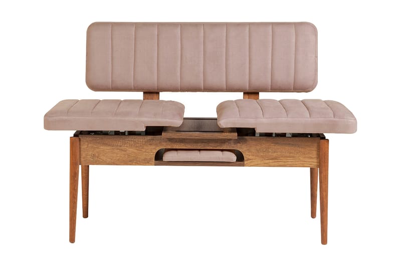 Valsot Sittbänk 110 cm - Mörkbrun/Grå - Möbler - Stolar & fåtöljer - Sittbänk