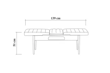Valsot Sittbänk 110 cm - Natur - Möbler - Stolar & fåtöljer - Sittbänk