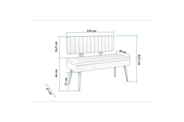 Valsot Sittbänk 110 cm - Natur/Grön - Möbler - Stolar & fåtöljer - Sittbänk