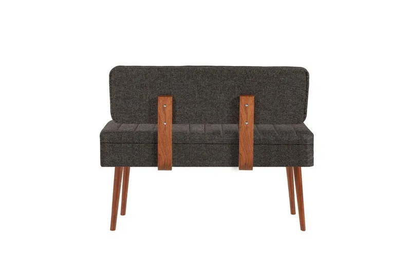 Valsot Sittbänk 110 cm - Valnöt/Antracit - Möbler - Stolar & fåtöljer - Sittbänk - Hallbänk