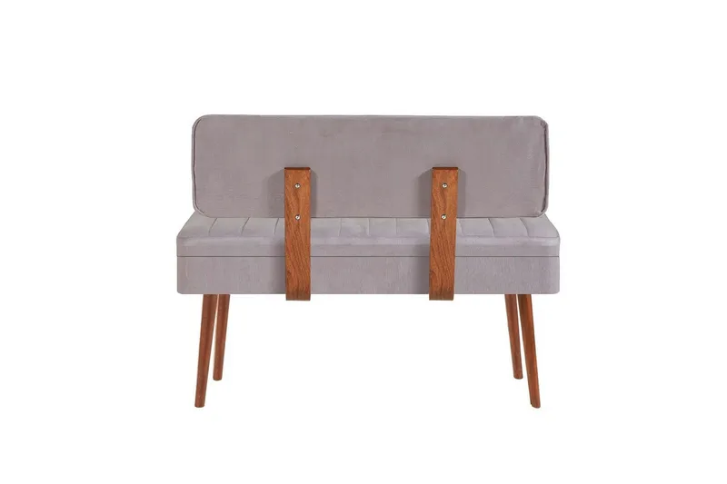 Valsot Sittbänk 110 cm - Valnöt/Grå - Möbler - Stolar & fåtöljer - Sittbänk - Hallbänk