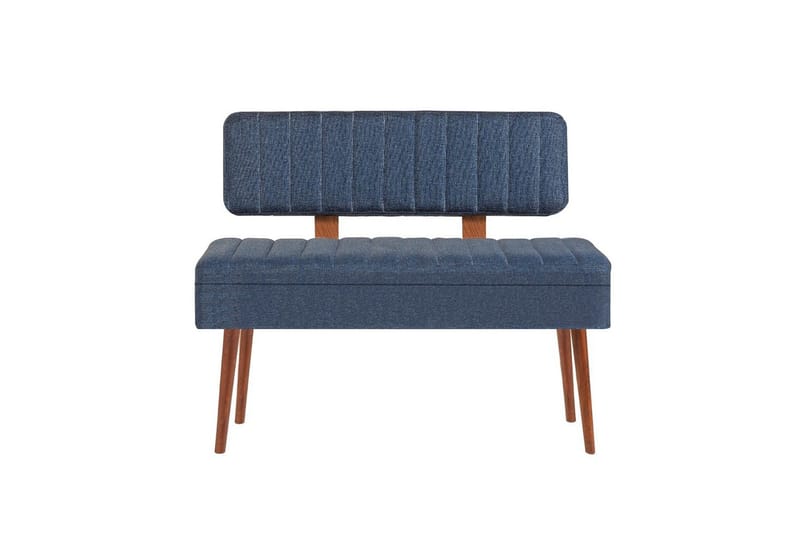 Valsot Sittbänk 110 cm, Valnöt/Mörkblå