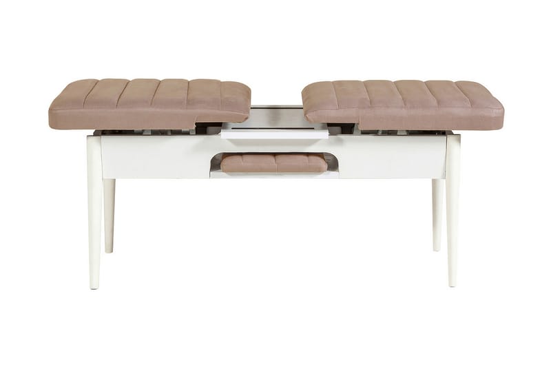 Valsot Sittbänk 110 cm - Vit/Brun - Möbler - Stolar & fåtöljer - Sittbänk - Hallbänk