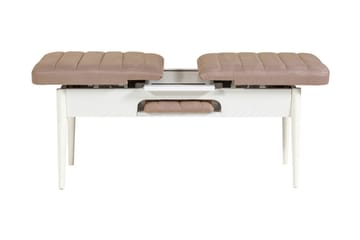 Valsot Sittbänk 110 cm - Vit/Brun - Möbler - Stolar & fåtöljer - Sittbänk