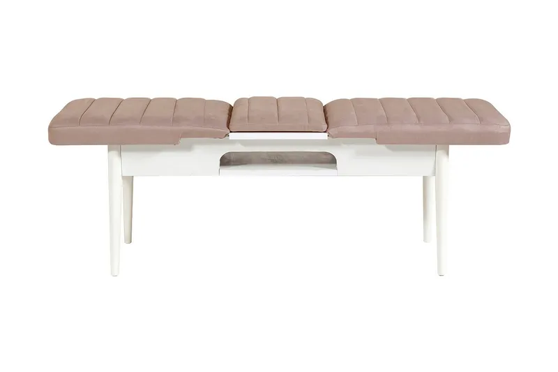 Valsot Sittbänk 110 cm, Vit/Brun