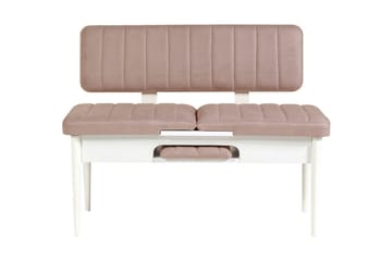 Valsot Sittbänk 110 cm - Vit/Grå - Möbler - Stolar & fåtöljer - Sittbänk
