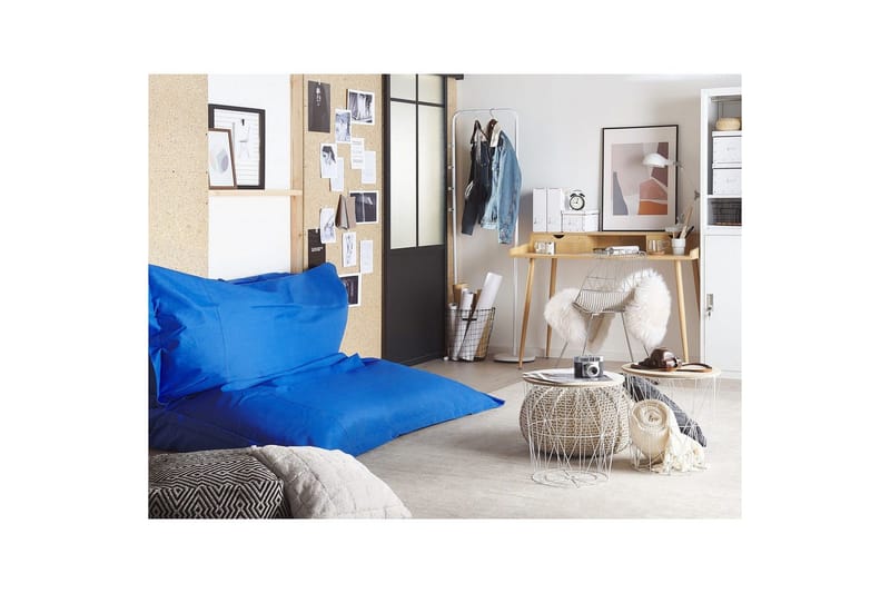 Sittsäck Fuzzy Blå, 180x230x20 cm - Blå, 180x230x20 cm - Möbler - Stolar & fåtöljer - Sittsäck & sackosäck