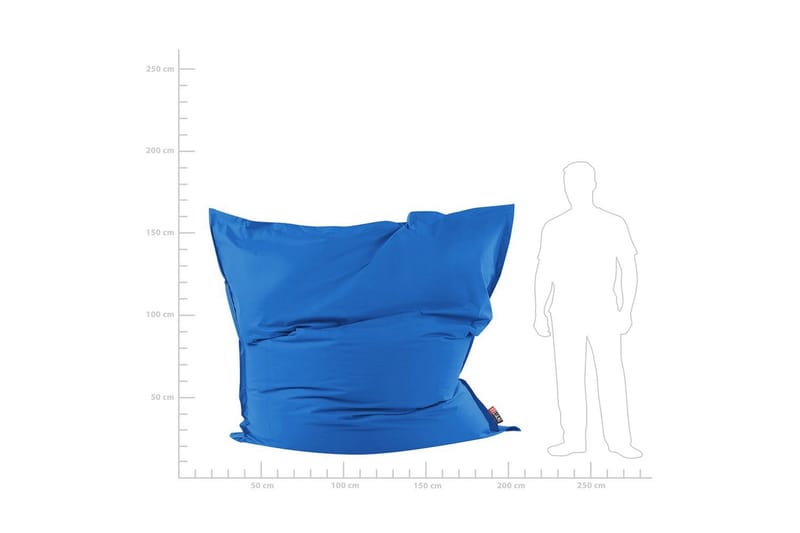 Sittsäck Fuzzy Blå, 180x230x20 cm - Blå, 180x230x20 cm - Möbler - Stolar & fåtöljer - Sittsäck & sackosäck