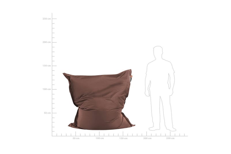Sittsäck Fuzzy Brun, 140x180x20 cm - Brun, 140x180x20 cm - Möbler - Stolar & fåtöljer - Sittsäck & sackosäck
