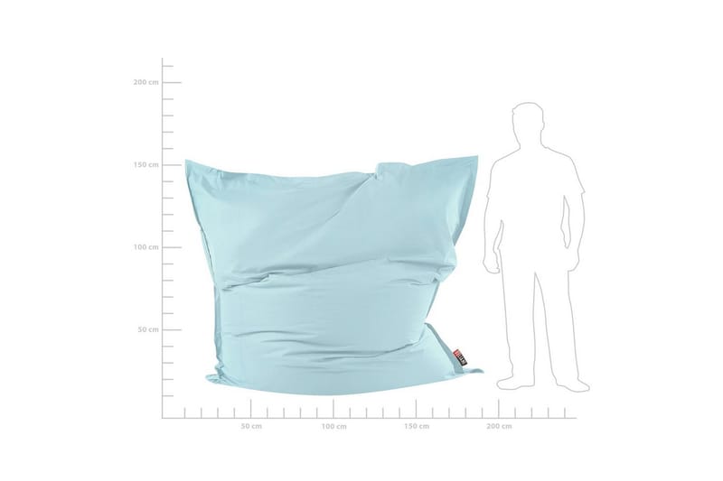 Sittsäck Fuzzy Ljusblå, 180x230x20 cm - Ljusblå, 180x230x20 cm - Möbler - Stolar & fåtöljer - Sittsäck & sackosäck