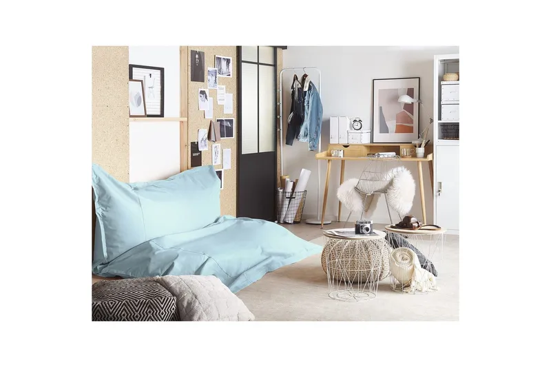 Sittsäck Fuzzy Ljusblå, 180x230x20 cm - Ljusblå, 180x230x20 cm - Möbler - Stolar & fåtöljer - Sittsäck & sackosäck