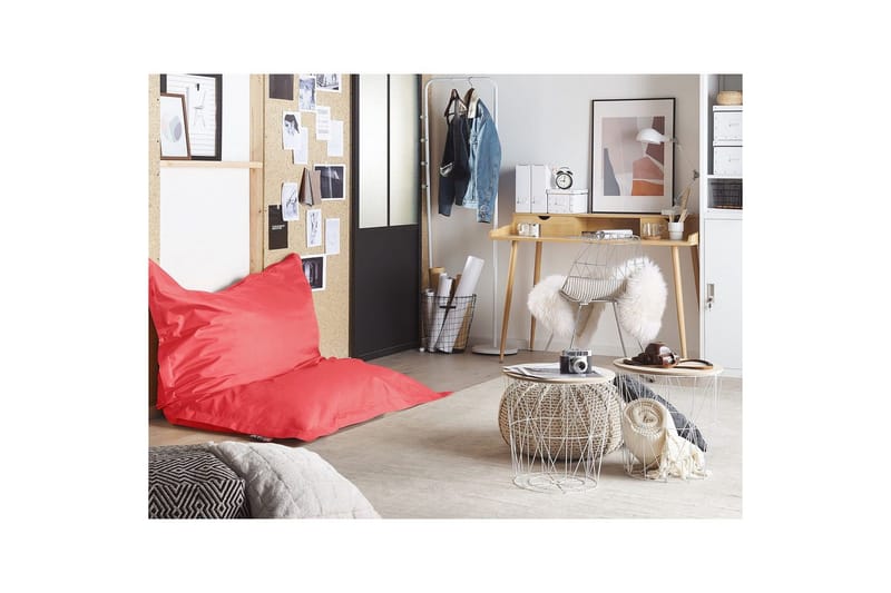 Sittsäck Fuzzy Röd, 140x180x20 cm - Röd, 140x180x20 cm - Möbler - Stolar & fåtöljer - Sittsäck & sackosäck