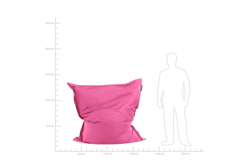 Sittsäck Fuzzy Rosa, 140x180x20 cm - Rosa, 140x180x20 cm - Möbler - Stolar & fåtöljer - Sittsäck & sackosäck