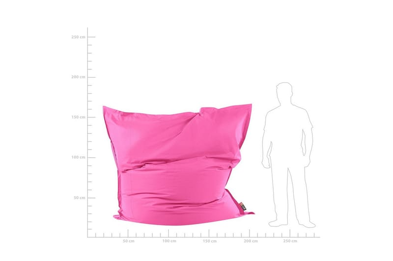 Sittsäck Fuzzy Rosa, 180x230x20 cm - Rosa, 180x230x20 cm - Möbler - Stolar & fåtöljer - Sittsäck & sackosäck