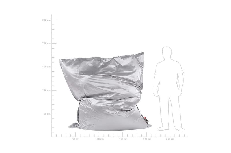 Sittsäck Fuzzy Silver, 180x230x20 cm - Silver, 180x230x20 cm - Möbler - Stolar & fåtöljer - Sittsäck & sackosäck