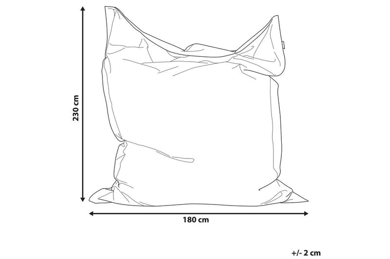 Sittsäck Fuzzy Silver, 180x230x20 cm - Silver, 180x230x20 cm - Möbler - Stolar & fåtöljer - Sittsäck & sackosäck