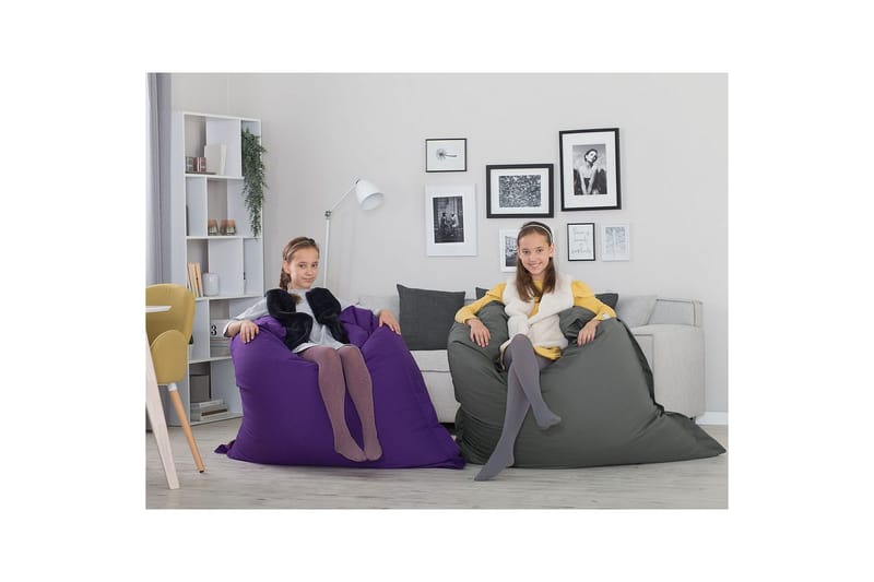 Sittsäck Fuzzy Violett, 140x180x20 cm - Violett, 140x180x20 cm - Möbler - Stolar & fåtöljer - Sittsäck & sackosäck
