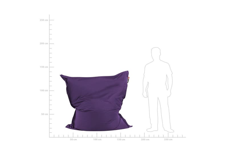 Sittsäck Fuzzy Violett, 140x180x20 cm - Violett, 140x180x20 cm - Möbler - Stolar & fåtöljer - Sittsäck & sackosäck