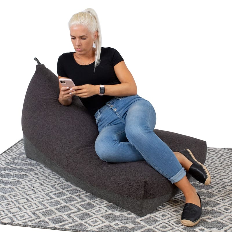 Sittsäck Karmar Bag 130x80x20/70 cm - mörkgrå - Möbler - Stolar & fåtöljer - Sittsäck & sackosäck