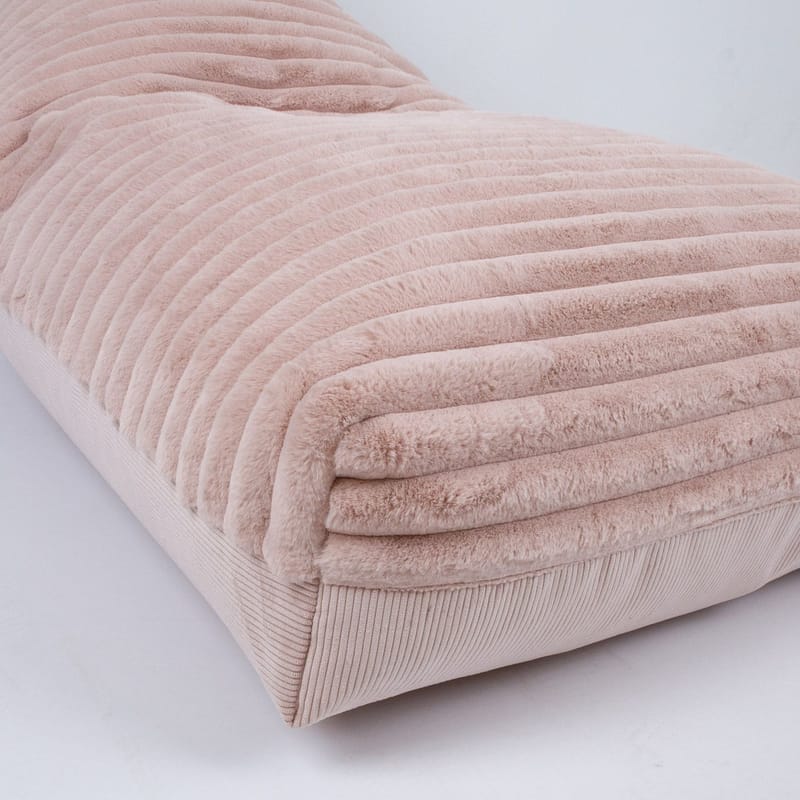 Sittsäck Tovin 130x80x20/70 cm - ljusrosa - Möbler - Stolar & fåtöljer - Sittsäck & sackosäck