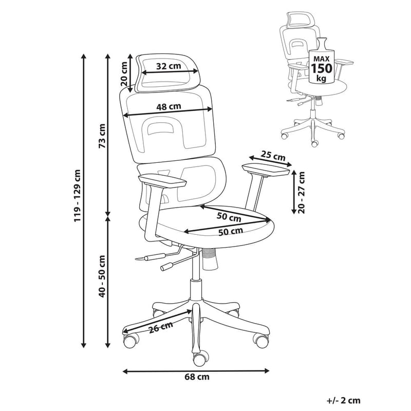 Skrivbordsstol Ally - Möbler - Stolar & fåtöljer - Kontorsstol & skrivbordsstol