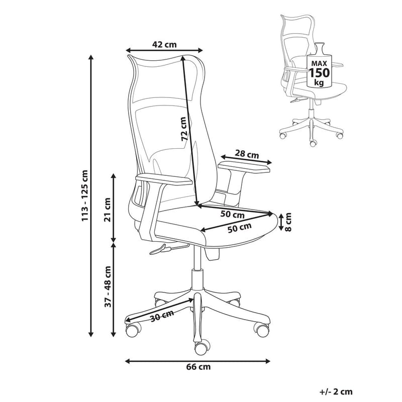 Skrivbordsstol Bard - Svart - Möbler - Stolar & fåtöljer - Kontorsstol & skrivbordsstol