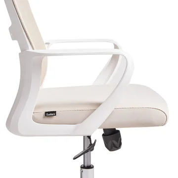 Skrivbordsstol Monarch - Beige, vit - Möbler - Stolar & fåtöljer - Kontorsstol & skrivbordsstol