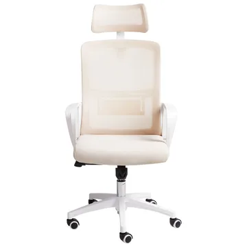 Skrivbordsstol Monarch - Beige, vit - Möbler - Stolar & fåtöljer - Kontorsstol & skrivbordsstol