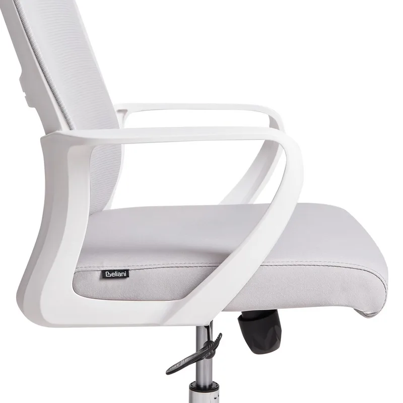 Skrivbordsstol Monarch - Grå, vit - Möbler - Stolar & fåtöljer - Kontorsstol & skrivbordsstol