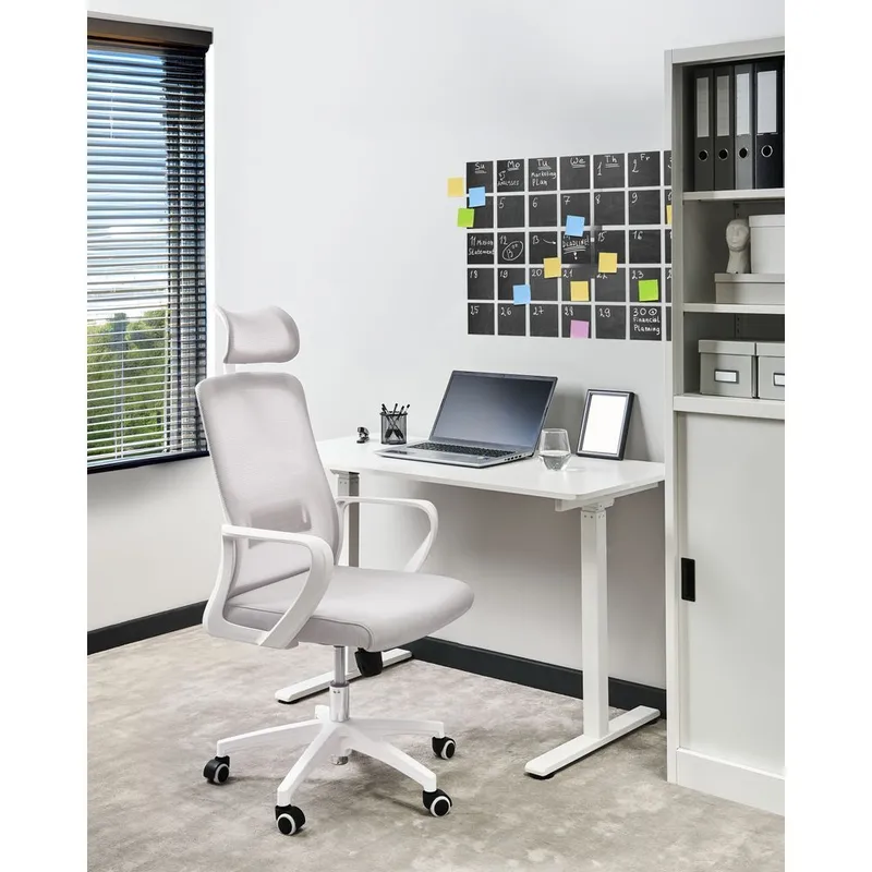Skrivbordsstol Monarch - Grå, vit - Möbler - Stolar & fåtöljer - Kontorsstol & skrivbordsstol