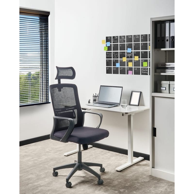 Skrivbordsstol Monarch - Svart, Vit - Möbler - Stolar & fåtöljer - Kontorsstol & skrivbordsstol