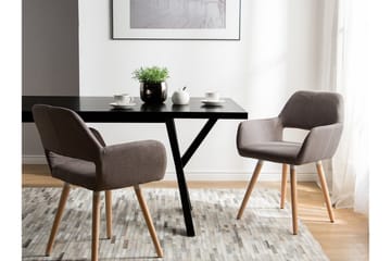Chicago Stol Set Om 2 St - Brun - Möbler - Stolar & fåtöljer - Sminkstol