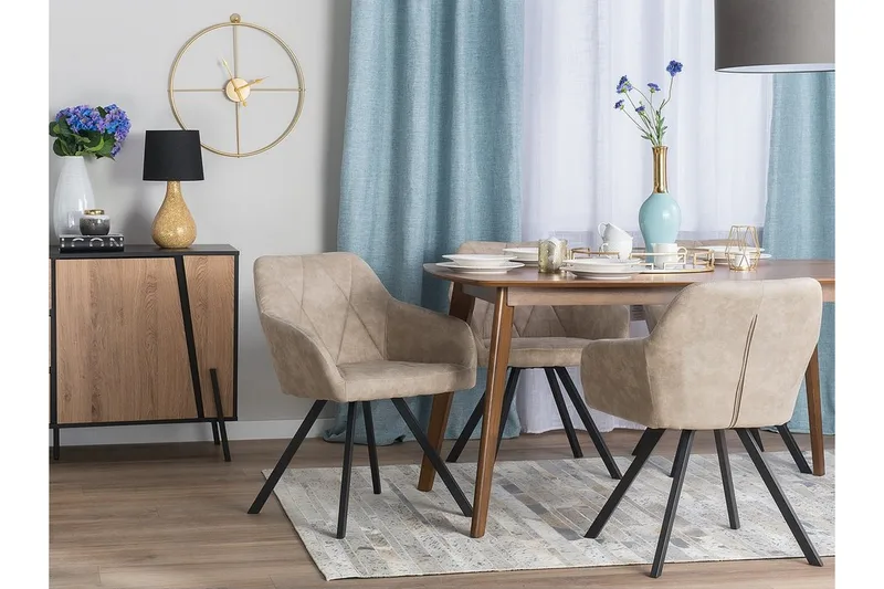 Monee Stol Set Om 2 St - Beige - Möbler - Stolar & fåtöljer - Sminkstol