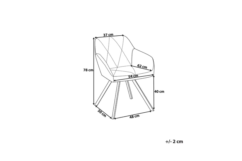 Monee Stol Set Om 2 St - Beige - Möbler - Stolar & fåtöljer - Sminkstol