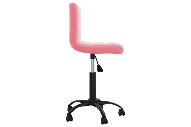 Snurrbar kontorsstol rosa sammet - Rosa - Möbler - Stolar & fåtöljer - Kontorsstol & skrivbordsstol