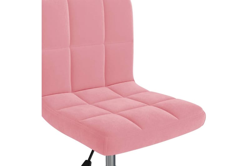 Snurrbar kontorsstol rosa sammet - Rosa - Möbler - Stolar & fåtöljer - Kontorsstol & skrivbordsstol