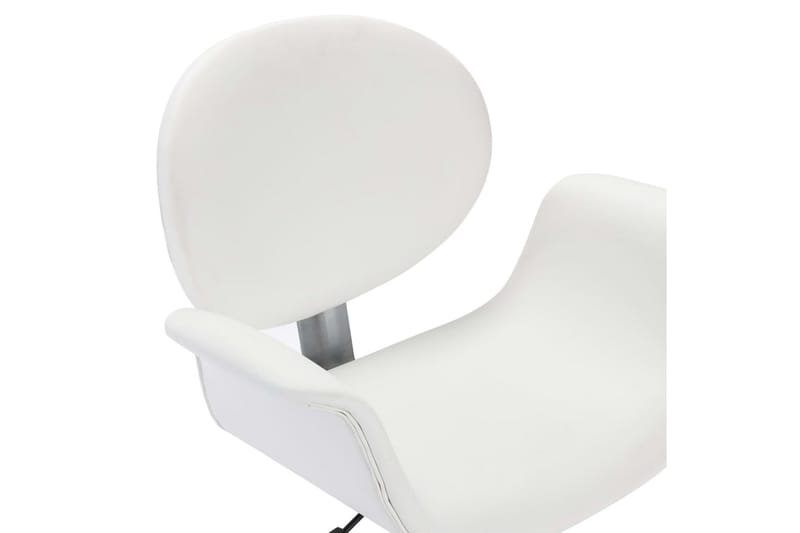 Snurrbar kontorsstol vit konstläder - Vit - Kontorsstol & skrivbordsstol