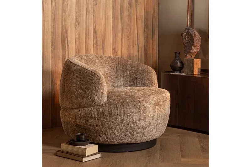 Snurrfåtölj Ullig - Sand - Möbler - Stolar & fåtöljer - Fåtölj