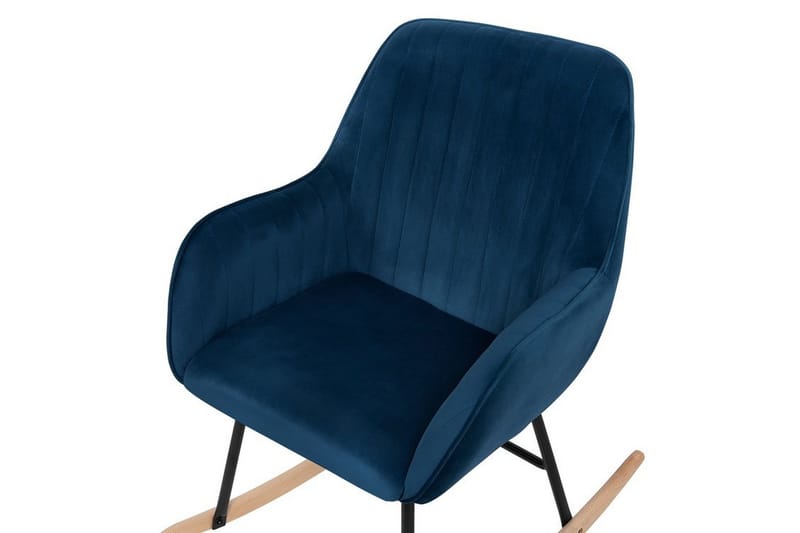 Anrew Gungstol Sammet - Blå - Möbler - Stolar & fåtöljer - Gungstol